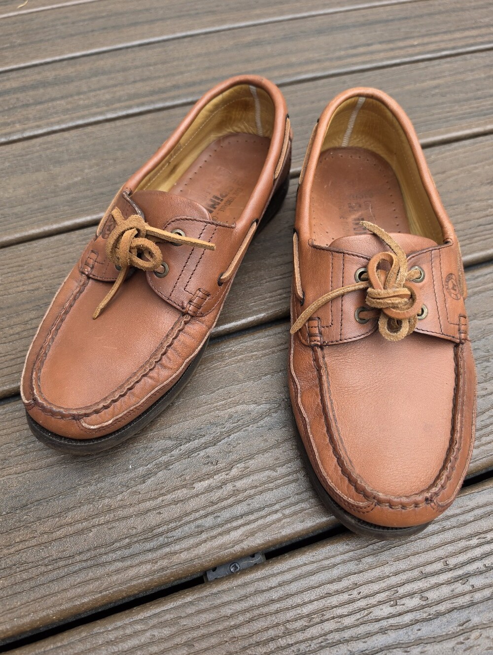 Mephisto Hurrikan Spinnaker Moc Toe Boat Shoes Hazelnut Leather Size 10